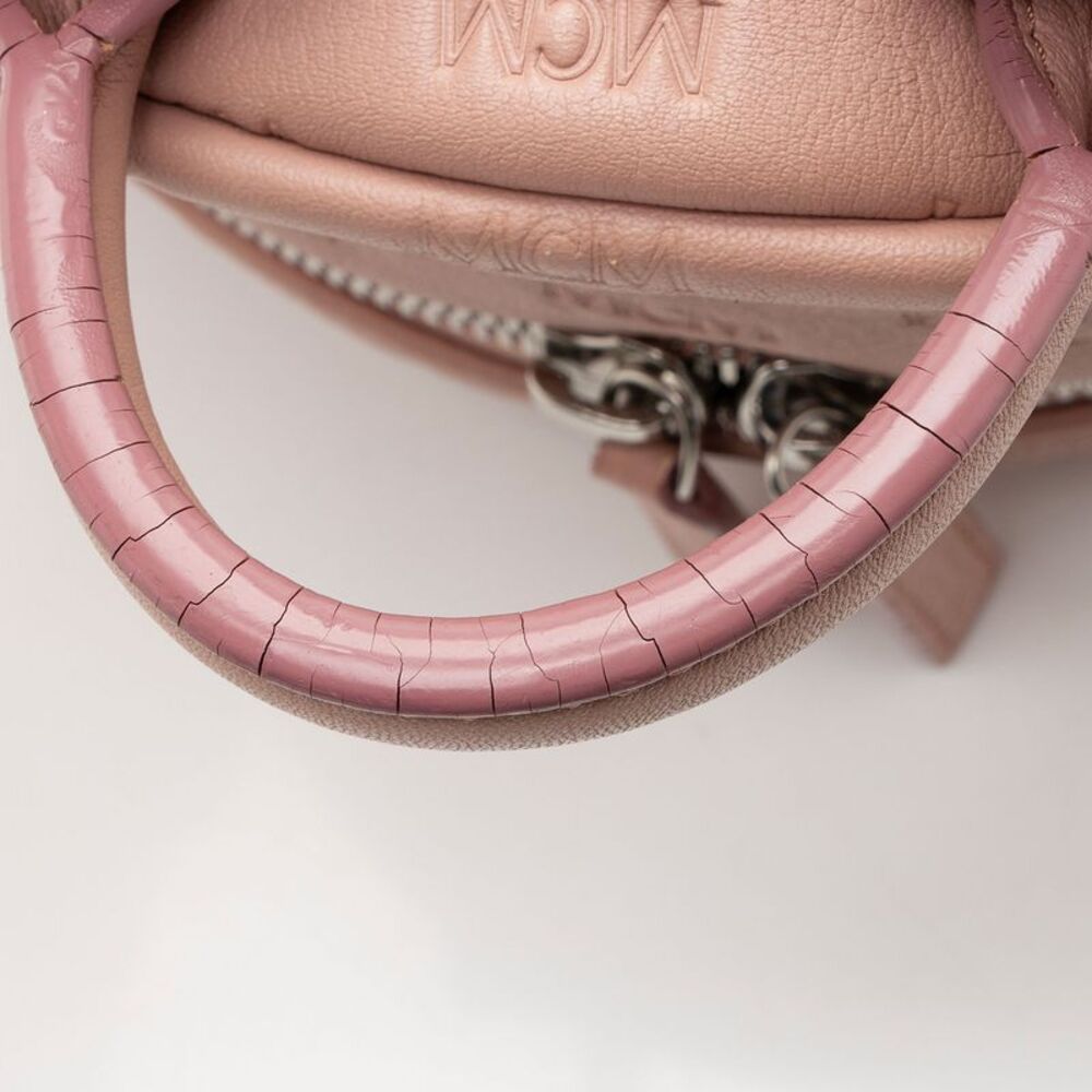 MCM Embossed Leather Small Backpack - Picture 13 of 16